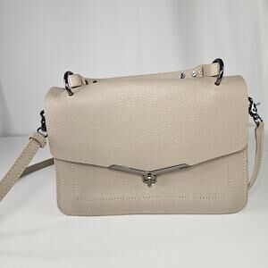 BOTKIER Leather Crossbody Valentina Flap Bag Color Wheat NWOT